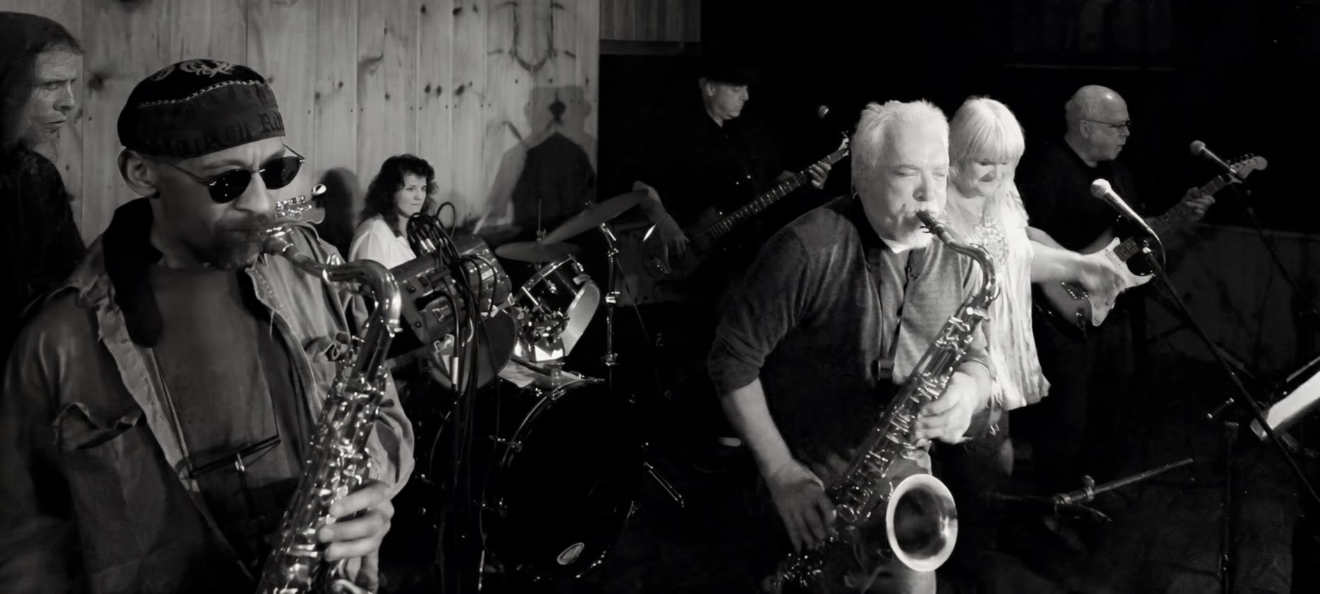 Horns in black and white